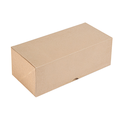 BOÎTES PATISSERIES SANS FENÊTRE 'THEPACK'  240 G/M2 30x11,5x10,5 CM NATUREL CARTON ONDULÉ NANO-MICRO (100 UNITÉ)