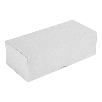 BOÎTES PATISSERIES SANS FENÊTRE 'THEPACK' 250 G/M2 35x11,5x10,5 CM BLANC CARTON ONDULÉ NANO-MICRO (100 UNITÉ)