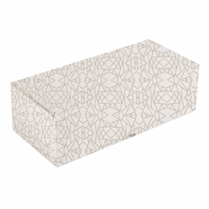 BOÎTES PATISSERIES SANS FENÊTRE 'THEPACK DECO' 250 G/M2 35x11,5x10,5 CM BLANC CARTON ONDULÉ NANO-MICRO (100 UNITÉ)