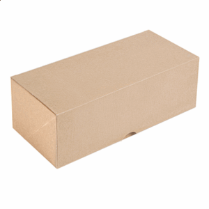 BOÎTES PATISSERIES SANS FENÊTRE 'THEPACK'  240 G/M2 30x13x11 CM NATUREL CARTON ONDULÉ NANO-MICRO (100 UNITÉ)