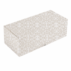 BOÎTES PATISSERIES SANS FENÊTRE 'THEPACK DECO' 250 G/M2 30x13x11 CM BLANC CARTON ONDULÉ NANO-MICRO (100 UNITÉ)