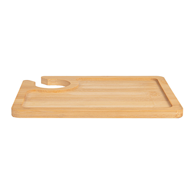 PLATEAU AVEC PORTE-VERRE  18x15x0,8 CM NATUREL BAMBOU (1 UNITÉ) – Image 3