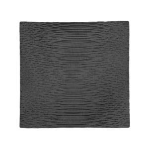 MINI ASSIETTES CARRÉES  6x6x1 CM NOIR BAMBOU (12 UNITÉ)