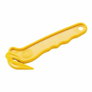 CUTTER POUR FEUILLARD  6x1x16,5 CM JAUNE PLASTIQUE (12 UNITÉ)