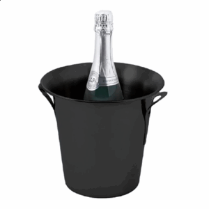 SEAU À CHAMPAGNE   Ø 21x20 CM NOIR MAT INOX (6 UNITÉ)