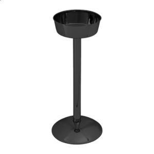 PORTE SEAU   22x70 CM NOIR MAT INOX (2 UNITÉ)