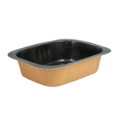 BARQUETTES THERMO FIXANTES GN1/8 505 ML 360 G/M2 + 25G/M2 PET 16,1x12,9x4,3 CM NATUREL/NOIR CARTON (720 UNITÉ) – Image 2