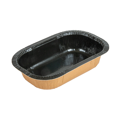 BARQUETTES THERMO FIXANTES 325 ML 390 G/M2 + 25G/M2 PET 16x10x3,5 CM NATUREL/NOIR CARTON (1000 UNITÉ)