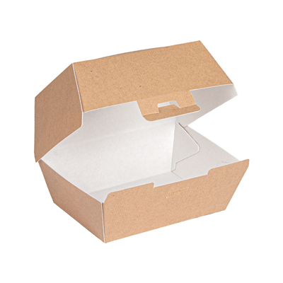 BOÎTES POUR FRITURE AVEC FENÊTRE 'THEPACK'  220 G/M2 14,5x10,5x9 CM NATUREL CARTON ONDULÉ NANO-MICRO (500 UNITÉ) – Image 4