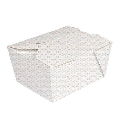 BOÎTES AMÉRICAINES MICRO-ONDABLES 'THEPACK CUBE' 780 ML 220 + 12PP G/M2 11,3x9x6,3 CM BLANC/NATUREL CARTON ONDULÉ NANO-MICRO (500 UNITÉ)