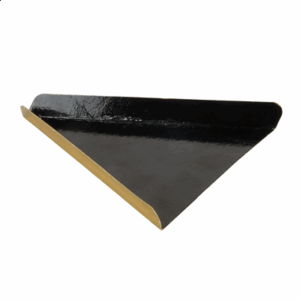 BASES TRIANGULAIRES DOUBLE FACE  500 G/M2 12x15x15 CM OR/NOIR CARTON (200 UNITÉ)