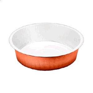 RÉCIPIENTS LAQUÉS 1200 ML Ø 19,6/16x5,5 CM CUIVRE ALUMINIUM (50 UNITÉ)