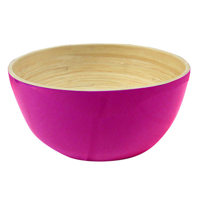 BOLS  Ø 15x7 CM FUCHSIA BAMBOU (1 UNITÉ)