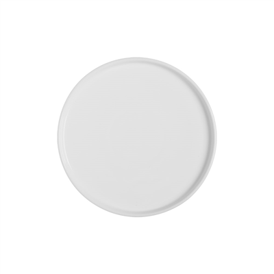 ASSIETTES PLATES 'AKALA'  Ø 26,5x2,5 CM BLANC PORCELAINE (3 UNITÉ)