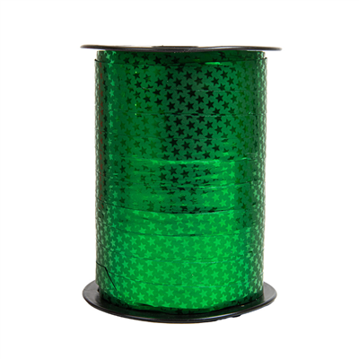 RUBAN 'MIROIR STARS'  10 MMx225 M VERT PP (1 UNITÉ) – Image 2