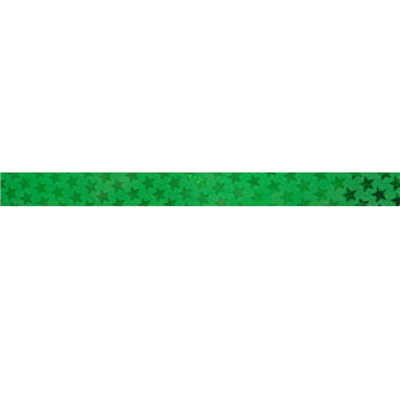 RUBAN 'MIROIR STARS'  10 MMx225 M VERT PP (1 UNITÉ) – Image 3