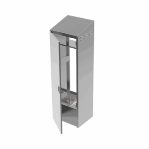 ARMOIRE AVEC ÉVIER 'ARROW'  63,5x56,5x213,4 CM ARGENTE INOX (1 UNITÉ)