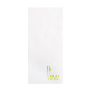 SERVIETTES P.1/8 SLIM 'LIKE LINEN' ECO-BAMBOO 70 G/M2 33x40 CM BLANC BAMBOU (700 UNITÉ)