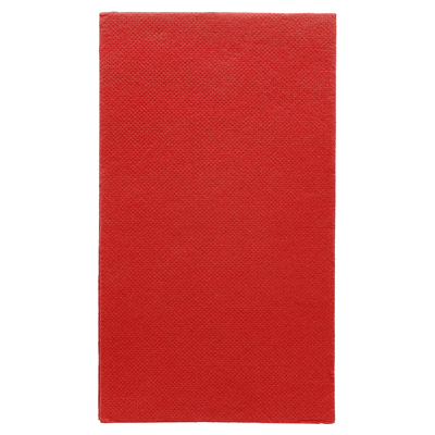 SERVIETTES ECOLABEL P. 1/6 'DOUBLE POINT' 18 G/M2 30x40 CM ROUGE OUATE (1500 UNITÉ)