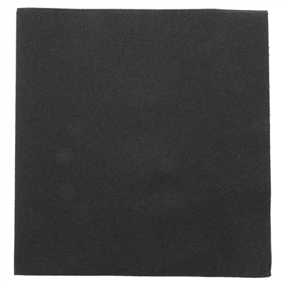 SERVIETTES P. 1/4 55 G/M2 50x50 CM NOIR AIRLAID (400 UNITÉ)