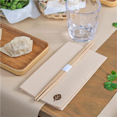 SERVIETTES P. 1/8 55 G/M2 40x40 CM NATUREL AIRLAID (700 UNITÉ) – Image 2