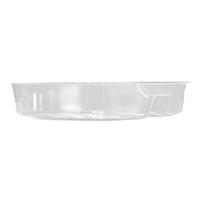 POTS À INSERTER 2 COMPART. Ø15x2,5CM TRANSPARENT PP (300 UNITÉ) – Image 2