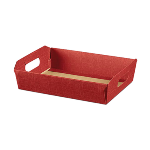 30 U. CORBEILLES 40x30x12 CM BORDEAUX CARTON (1 UNITÉ)