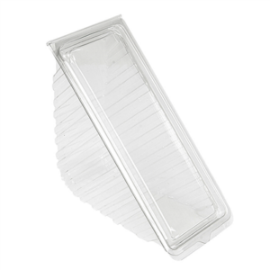BOÎTES TRIANGULAIRES SANDWICH DOUBLE  11x11x6,5 CM TRANSPARENT RPET (1080 UNITÉ)