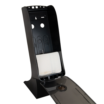 DISTRIBUTEUR SERVIETTES MASTER SERVIS   14,7x19,1x51,4 CM NOIR/TRANSLUCIDE ABS (1 UNITÉ) – Image 5