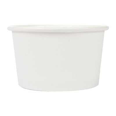 PETITS POTS 50 ML (1,6 oz) 210 + 18 PE G/M2 Ø6/5x3,1 CM BLANC CARTON (1000 UNITÉ)