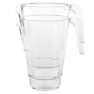 PICHETS EMPILABLES 1500 ML Ø 13,6/7,6x20 CM TRANSPARENT SAN (12 UNITÉ)