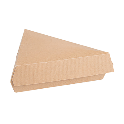 BOÎTE À PART DE GÂTEAU SANS FENÊTRE 'THEPACK'  17x13x6 CM NATUREL CARTON NANO-MICRO (400 UNITÉ) – Image 2