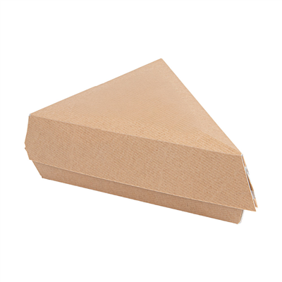 BOÎTE À PART DE GÂTEAU SANS FENÊTRE 'THEPACK'  17x13x6 CM NATUREL CARTON NANO-MICRO (400 UNITÉ)