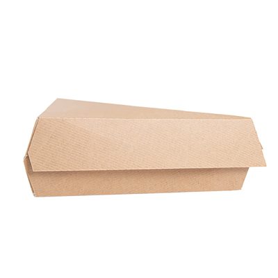 BOÎTE À PART DE GÂTEAU SANS FENÊTRE 'THEPACK'  17x13x6 CM NATUREL CARTON NANO-MICRO (400 UNITÉ) – Image 3