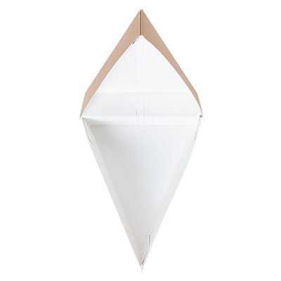 BOÎTE À PART DE GÂTEAU SANS FENÊTRE 'THEPACK'  17x13x6 CM NATUREL CARTON NANO-MICRO (400 UNITÉ) – Image 5