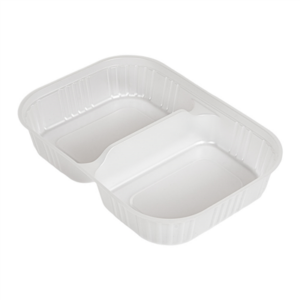 POTS À INSERTER AVEC 2 COMP.   17,3x12,3 CM TRANSPARENT PP (300 UNITÉ)