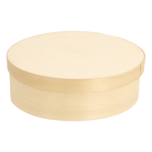 MINI BOÎTES CYLIND. COUVERCLE+CAPSULE 'WOOD' 940 ML Ø 15,5x5 CM NATUREL BOIS (100 UNITÉ)