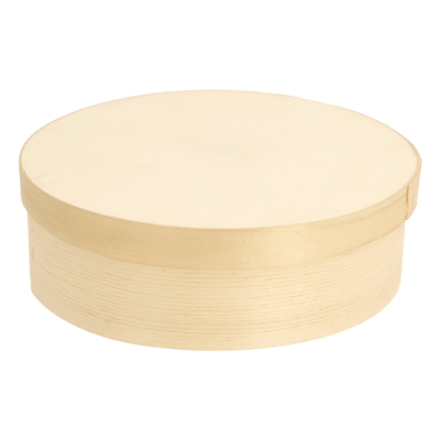 MINI BOÎTES CYLIND. COUVERCLE+CAPSULE 'WOOD' 940 ML Ø 15,5x5 CM NATUREL BOIS (100 UNITÉ)