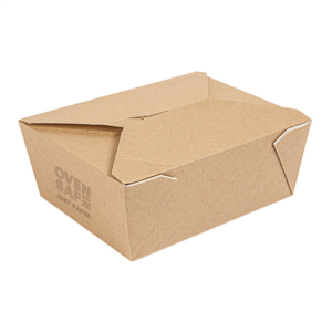 BOÎTES AMÉRICAINES POUR CUISSON 'THEPACK' 1350 ML 240 G/M2 15,2x12,1x6,5 CM NATUREL CARTON NANO-MICRO (300 UNITÉ)
