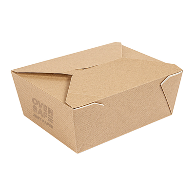 BOÎTES AMÉRICAINES POUR CUISSON 'THEPACK' 1350 ML 240 G/M2 15,2x12,1x6,5 CM NATUREL CARTON NANO-MICRO (300 UNITÉ)