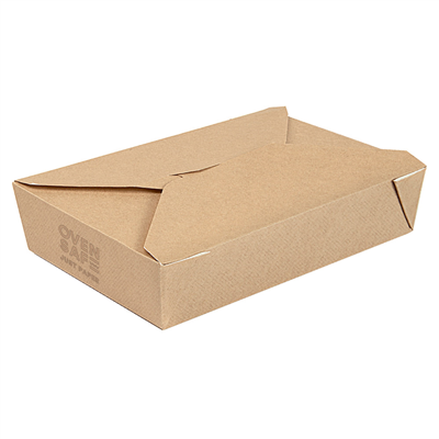 BOÎTES AMÉRICAINES POUR CUISSON 'THEPACK' 1470 ML 240 G/M2 19,6x14x4,5 CM NATUREL CARTON NANO-MICRO (300 UNITÉ)