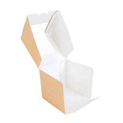BOÎTES COOKIES AVEC FENÊTRE 'THEPACK'  10x10x11 CM NATUREL CARTON NANO-MICRO + OPP (500 UNITÉ) – Image 5