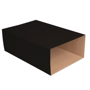 HOUSSE POUR PLATEAU DE CATERING 'THEPACK'  59x38x20 CM NOIR CARTON MICROCANAL (25 UNITÉ)