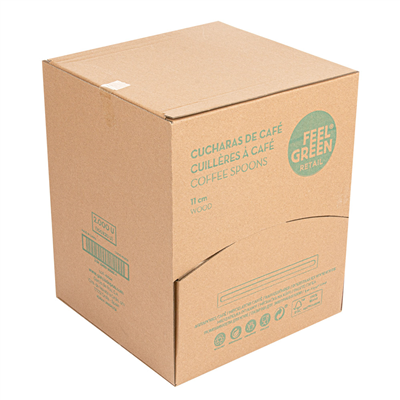 AGITATEURS À CAFÉ SOUS SACHET INDIVIDUEL  0,5x11x0,15 CM NATUREL BOIS (20 UNITÉ) – Image 3