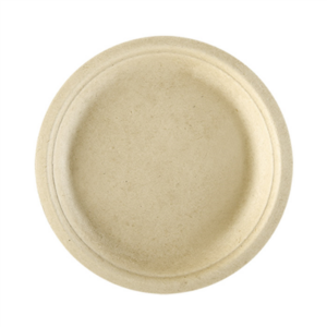 ASSIETTES 'BIONIC' Ø 26x2,1 CM NATUREL BAGASSE (130 UNITÉ)