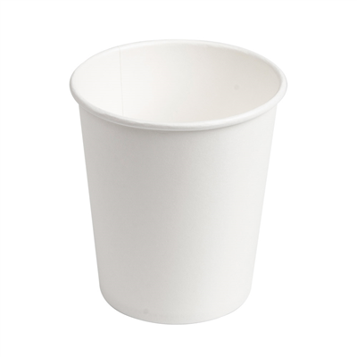 GOBELETS BOISSONS CHAUDES 1 PAROI 180 ML 260 + 18 PE G/M2 Ø7,2/5,3x7,8 CM BLANC CARTON (400 UNITÉ)