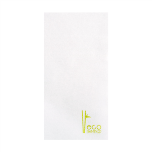 SERVIETTES P.1/8 'LIKE LINEN' ECO-BAMBOO 70 G/M2 40x40 CM BLANC BAMBOU (600 UNITÉ)