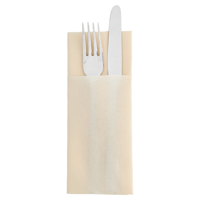 SERVIETTES "CANGURITO" PLUS 55 G/M2 33x45 CM IVOIRE AIRLAID (720 UNITÉ)