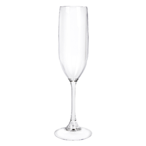 FLÛTES CHAMPAGNE BPA FREE 150 ML Ø 4,5/6,8x22,5 CM TRANSPARENT SAN (24 UNITÉ)
