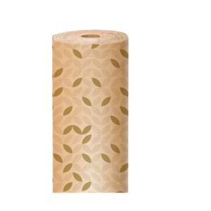 PAPIER CADEAU 'LEAF' 60 G/M2 0,7x50 M OR KRAFT VERGÉ (1 UNITÉ)